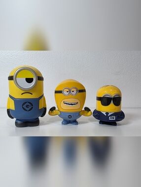 Yellow Minion Figure Toy Set - 3 Pack